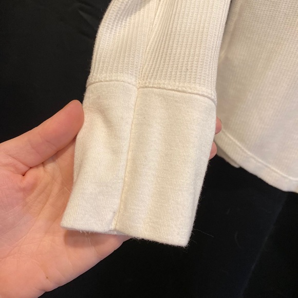 White long sleeve Henley - Picture 3 of 3